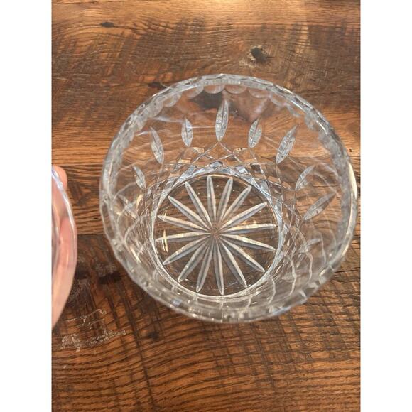 24% Genuine Lead Crystal Lid & Label Western Germany Hand Cut Ice Biscuit Candy - Picture 5 of 9